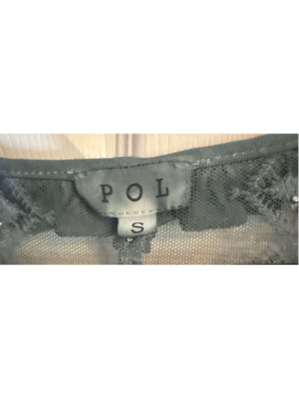 POL Teal Tunic Top with Pearl and Lace Details - Picture 4 of 4